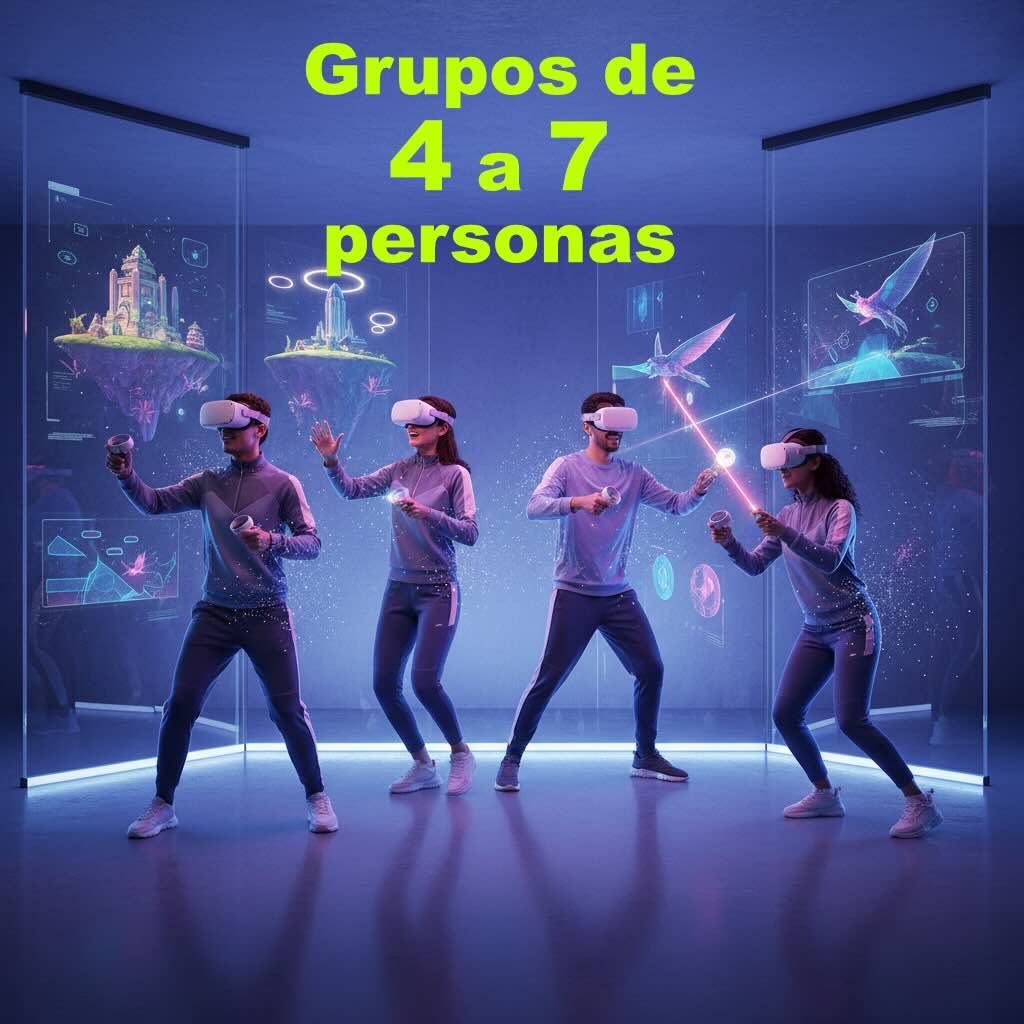 Reserva de grupo de 4 a 7 personas